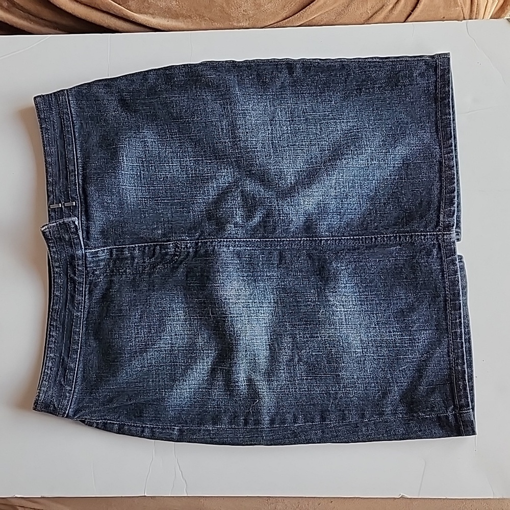 Loft Denim Midi Skirt